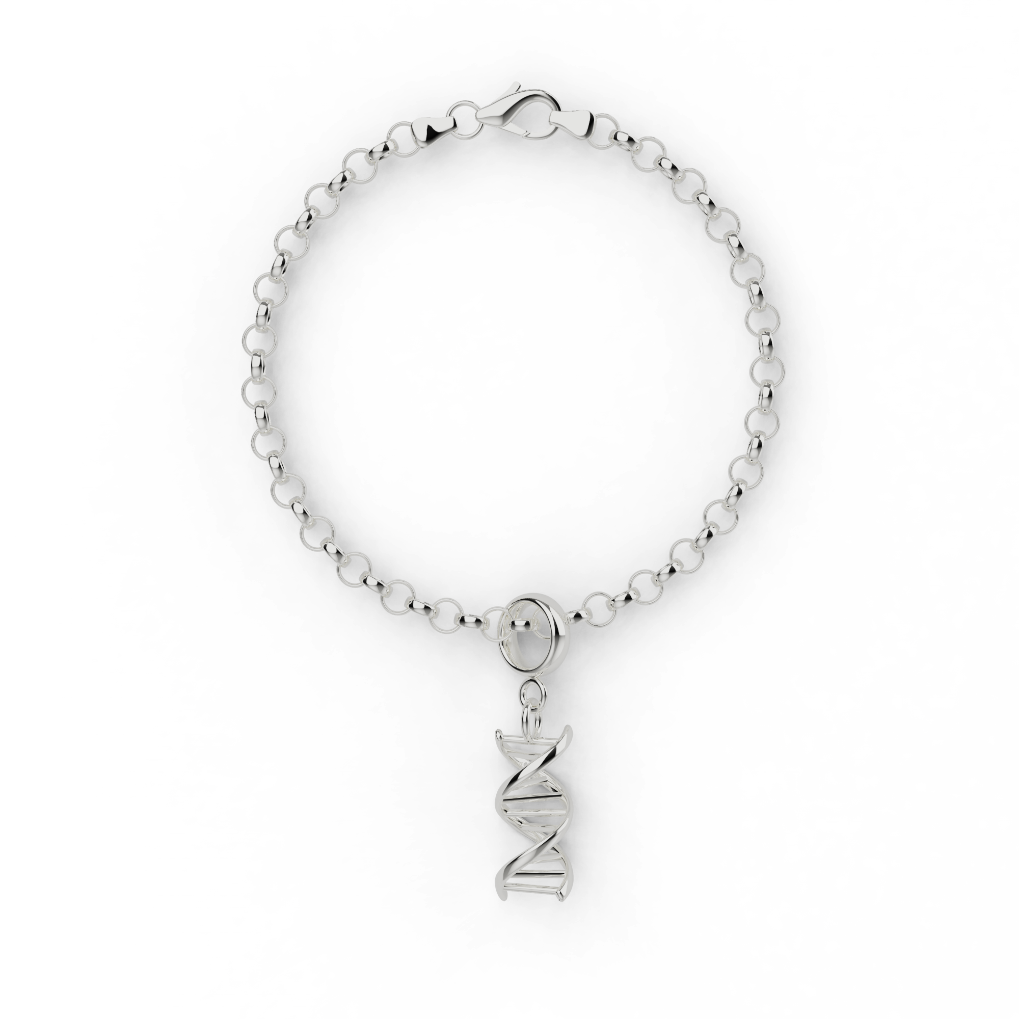 DNA bracelet | silver DNA bracelet | silver