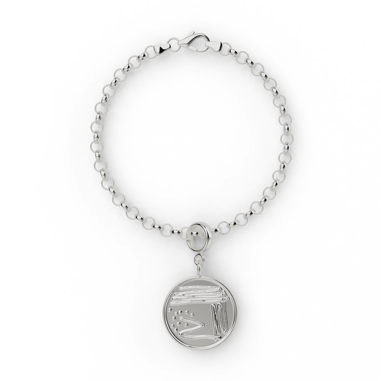 petri dish bracelet | silver petri dish bracelet | silver