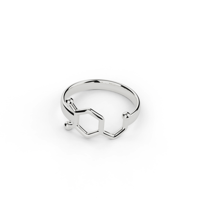 dopamine ring | silver dopamine ring | silver