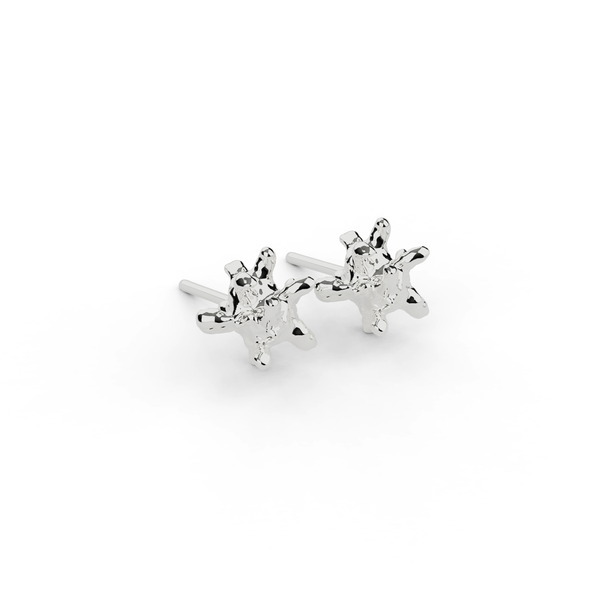macrophage studs | silver macrophage studs | silver