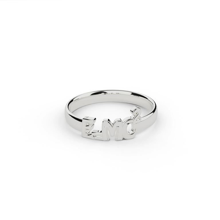 E = MC2 ring | silver E = MC2 ring | silver