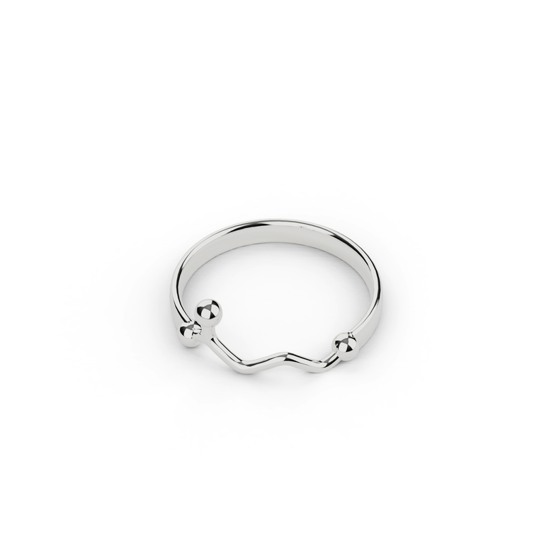GABA ring | silver GABA ring | silver