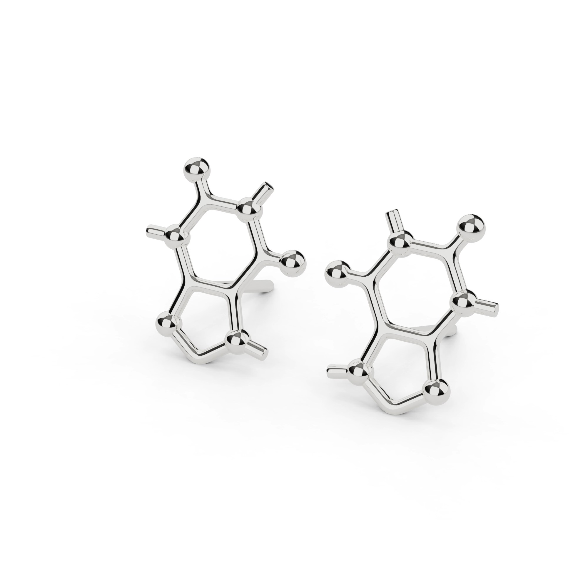 caffeine studs | silver caffeine studs | silver