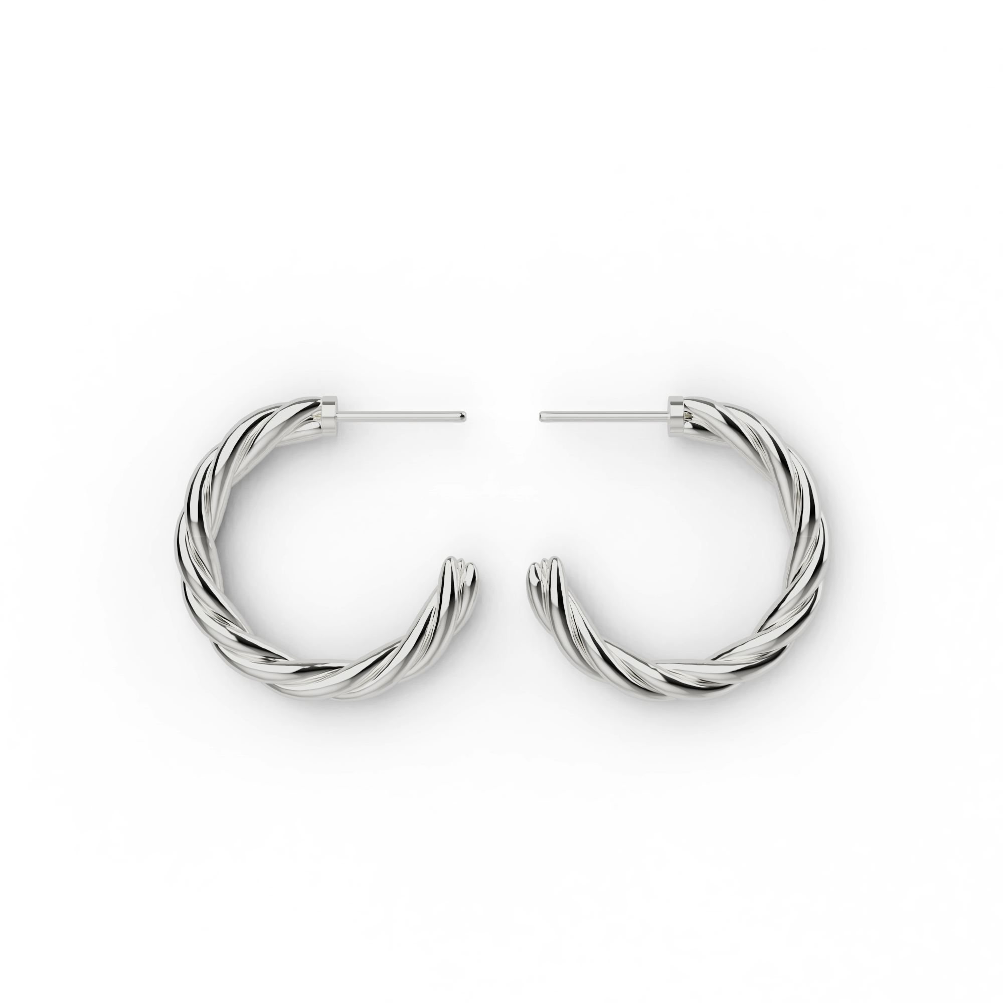 collagen earring hoops | silver collagen earring hoops | silver