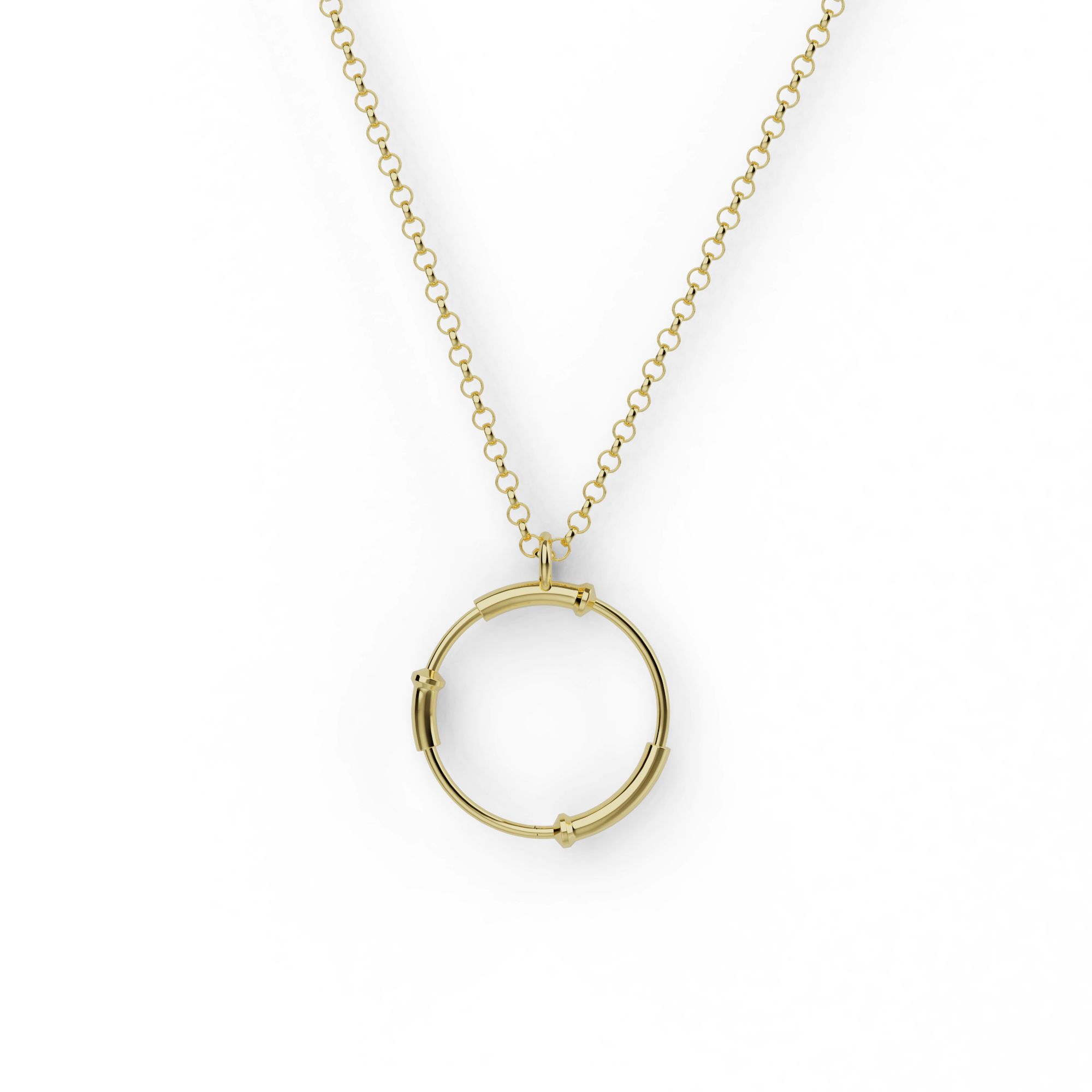 Gold vermeil cloning vector necklace featuring a circular DNA plasmid design – molecular biology-inspired jewelry Gold vermeil cloning vector necklace featuring a circular DNA plasmid design – molecular biology-inspired jewelry