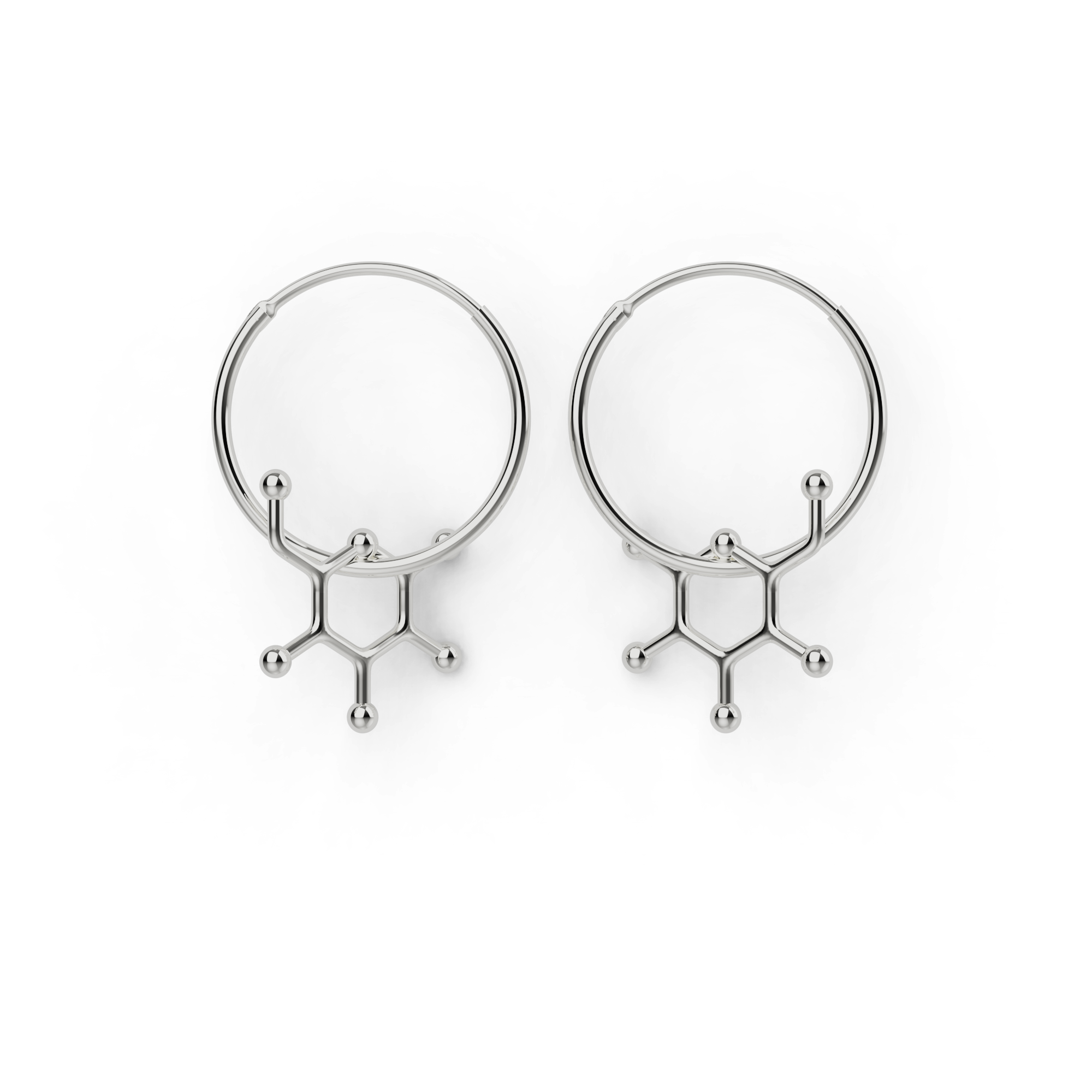 glucose earrings | silver glucose earrings | silver
