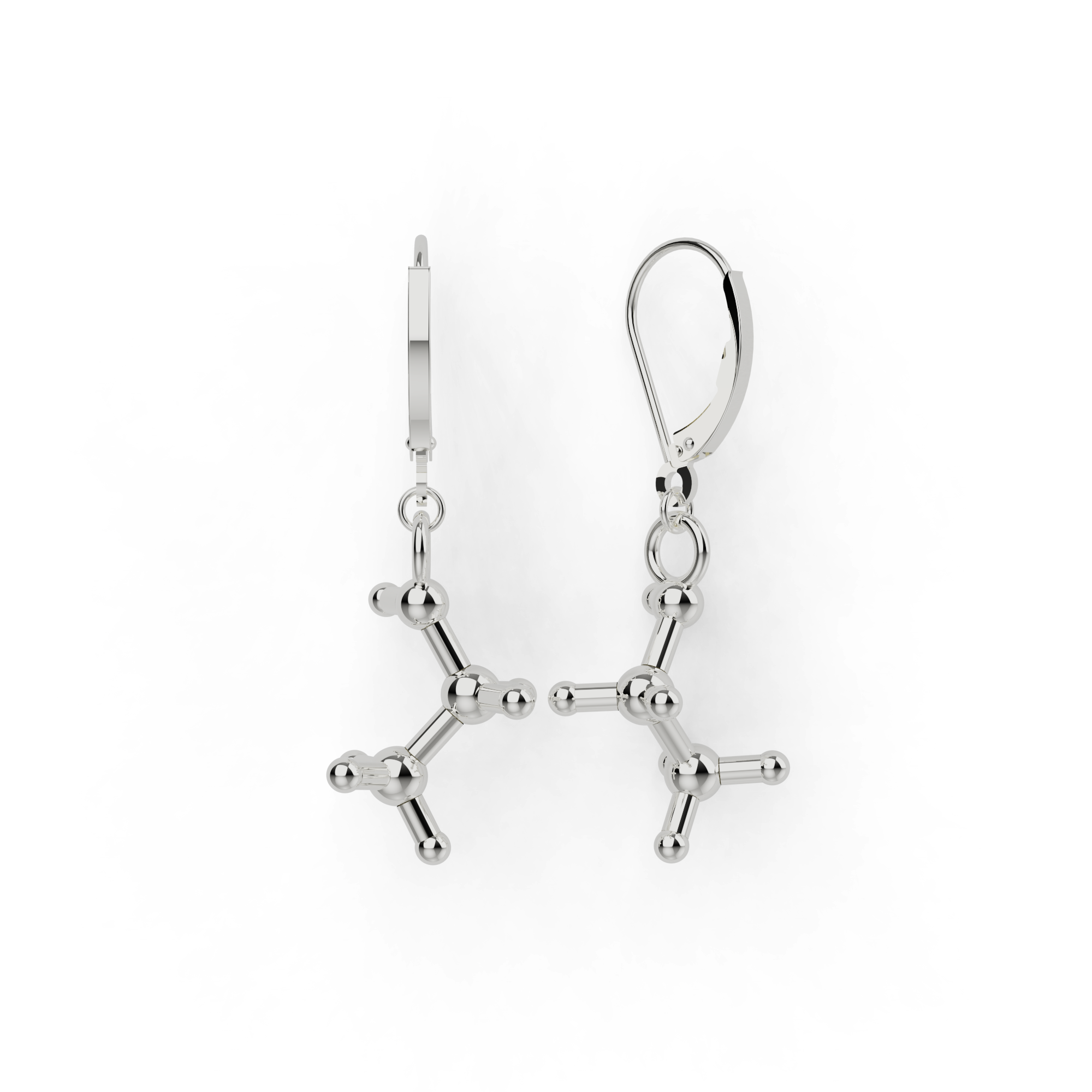 ethanol earrings | silver ethanol earrings | silver