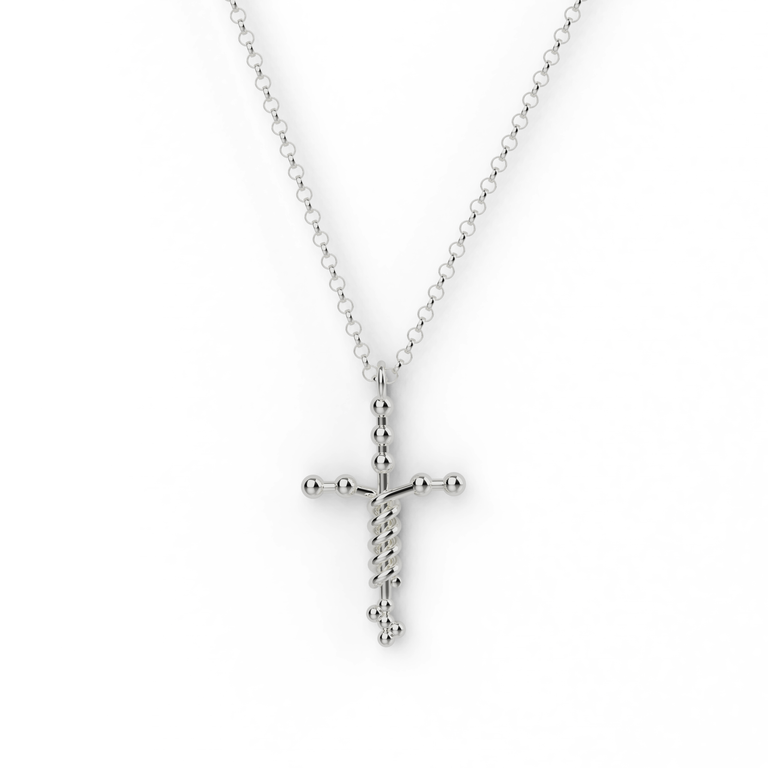 laminin necklace | silver