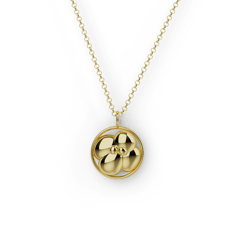 4 cell embryo | gold vermeil