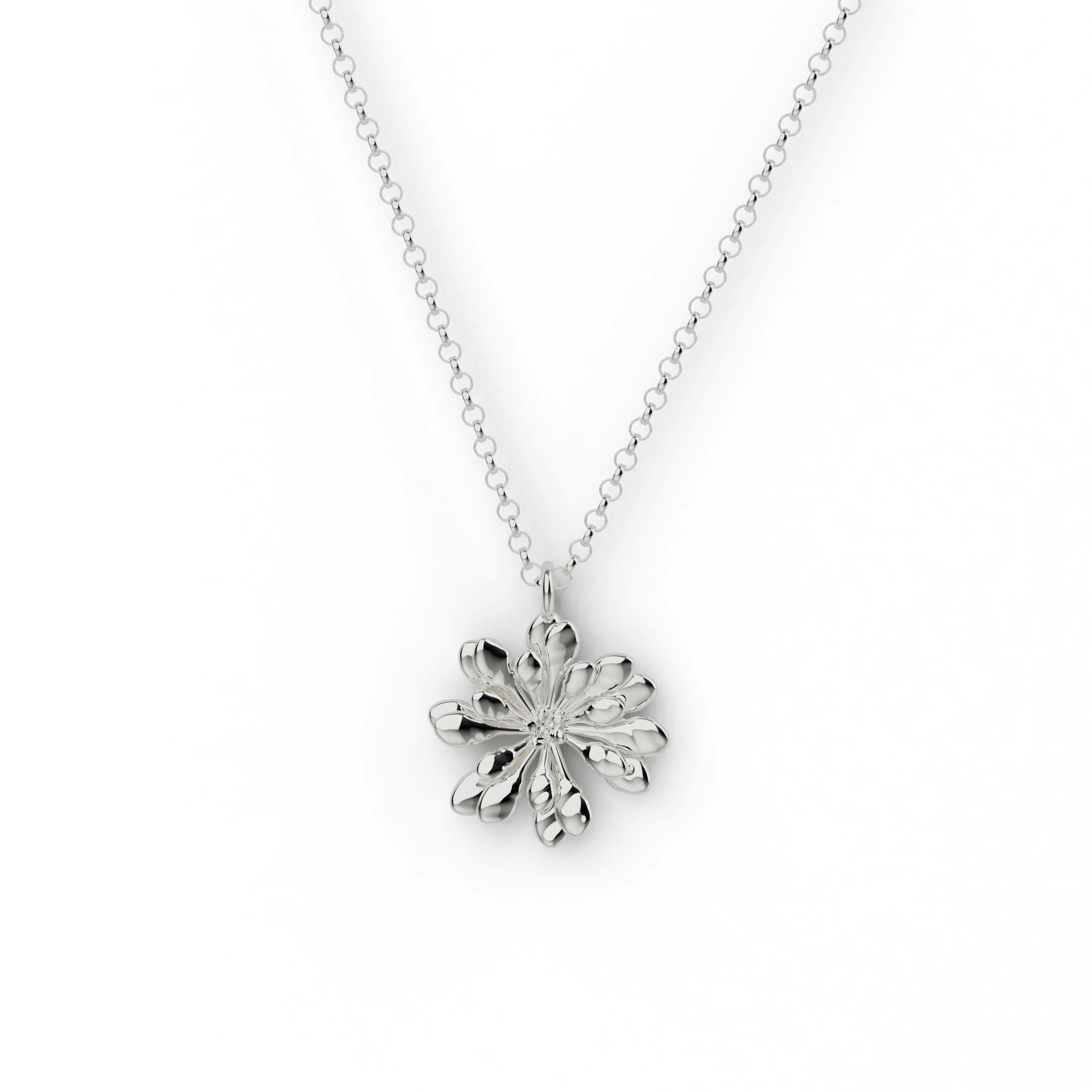 Sterling silver Arabidopsis necklace featuring a delicate floral-inspired pendant, a perfect gift for plant scientists and genetics enthusiasts. Sterling silver Arabidopsis necklace featuring a delicate floral-inspired pendant, a perfect gift for plant scientists and genetics enthusiasts.