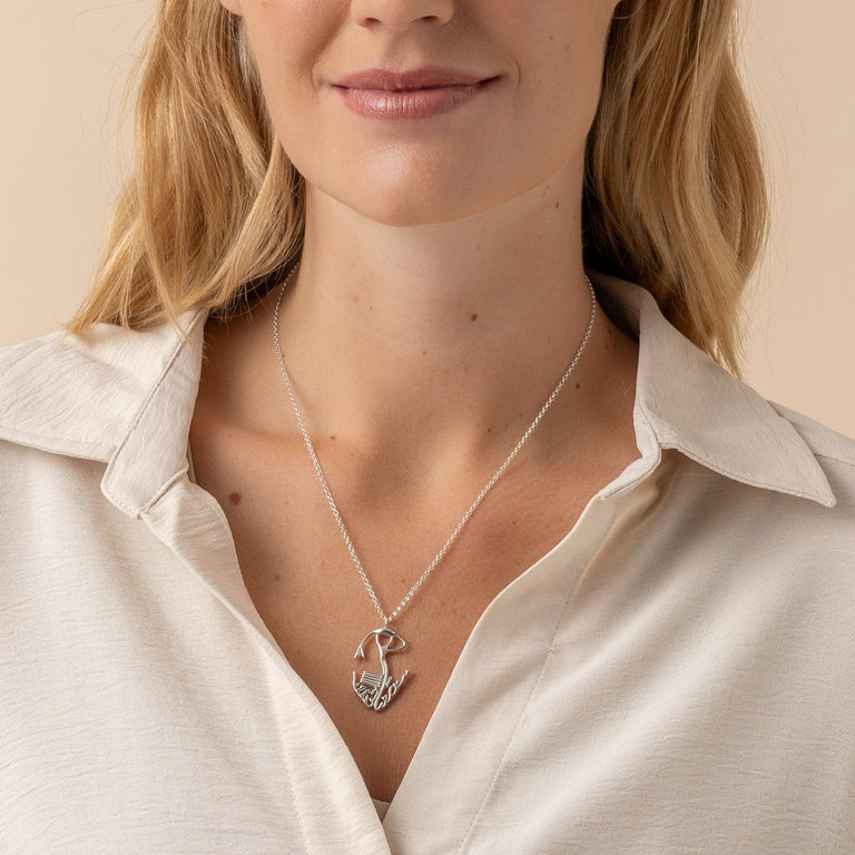 cardiac conduction system necklace | silver