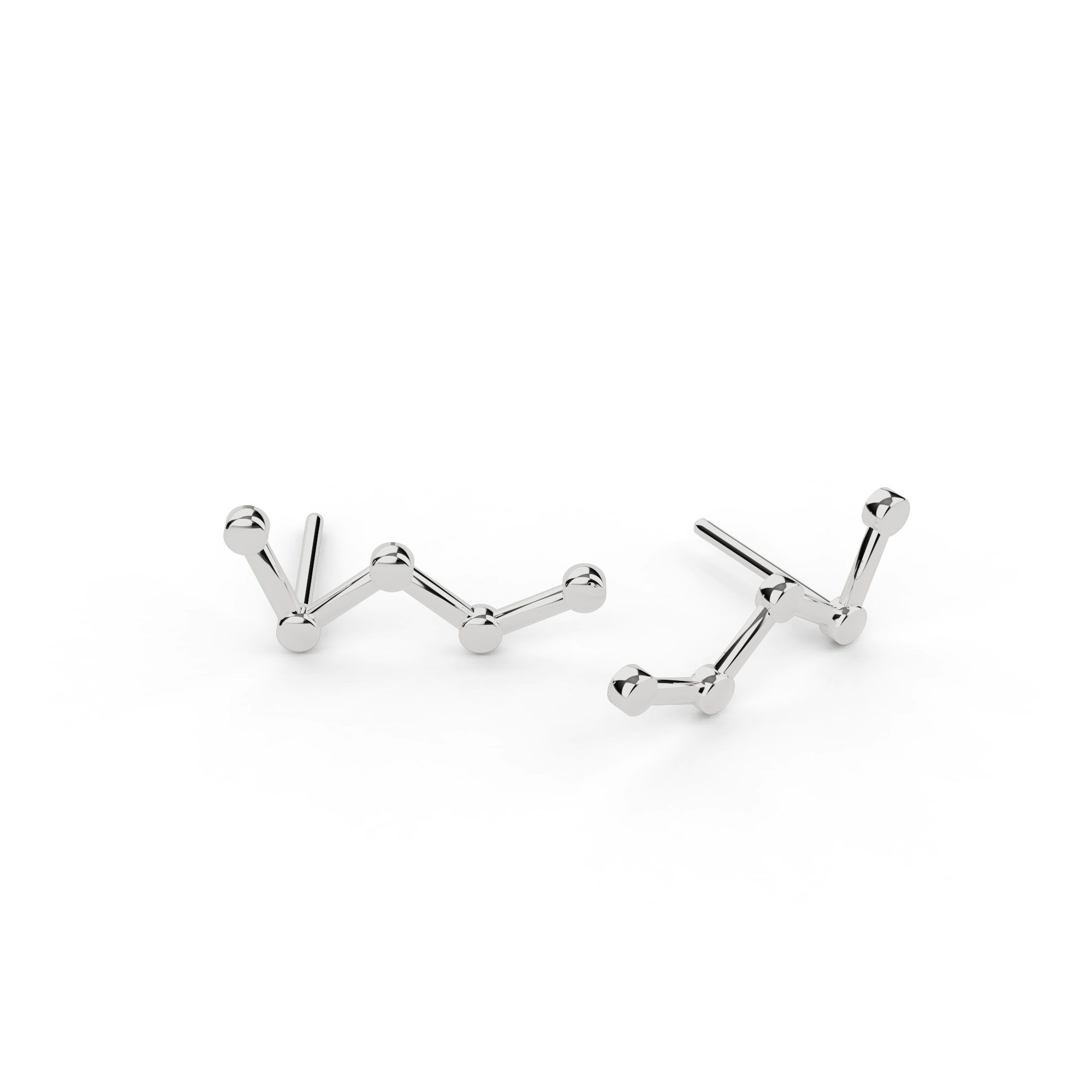 cassiopeia studs | silver cassiopeia studs | silver