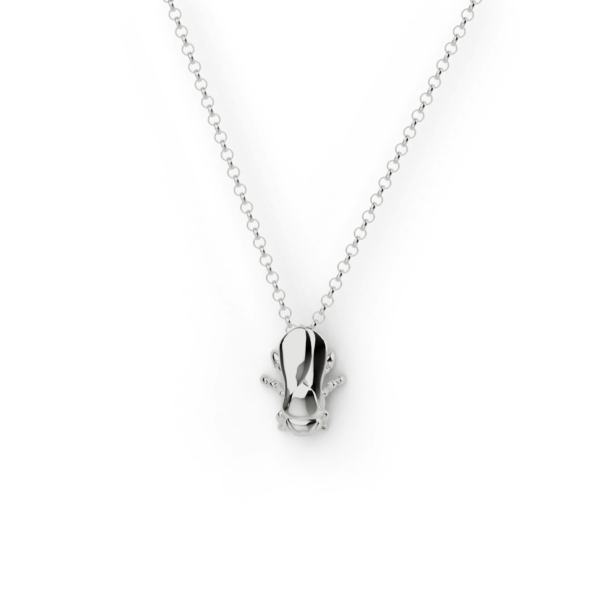 A finely detailed sterling silver fruit fly pendant, inspired by the iconic model organism in genetics research. A finely detailed sterling silver fruit fly pendant, inspired by the iconic model organism in genetics research.