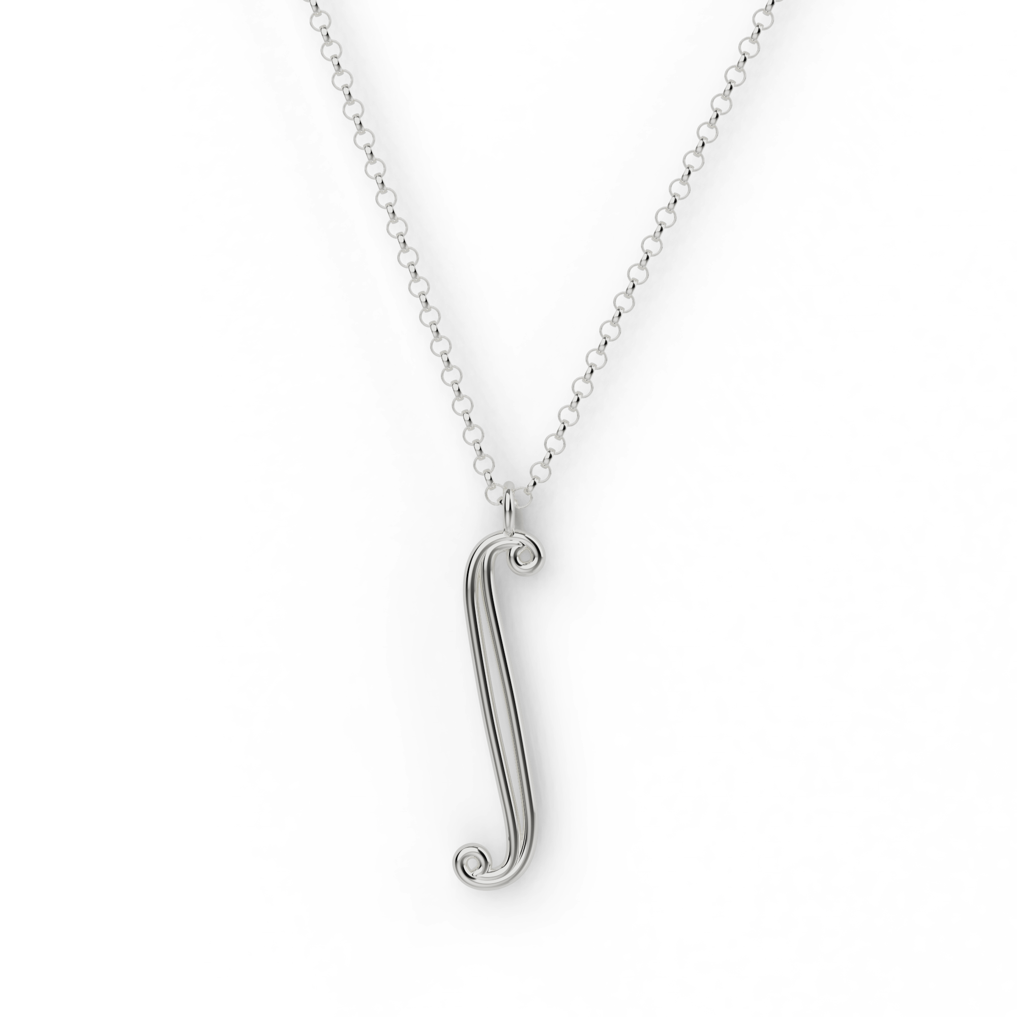 Close-up of silver integral necklace on a white background – A sleek, sterling silver integral necklace, perfect for math lovers and STEM enthusiasts. Close-up of silver integral necklace on a white background – A sleek, sterling silver integral necklace, perfect for math lovers and STEM enthusiasts.
