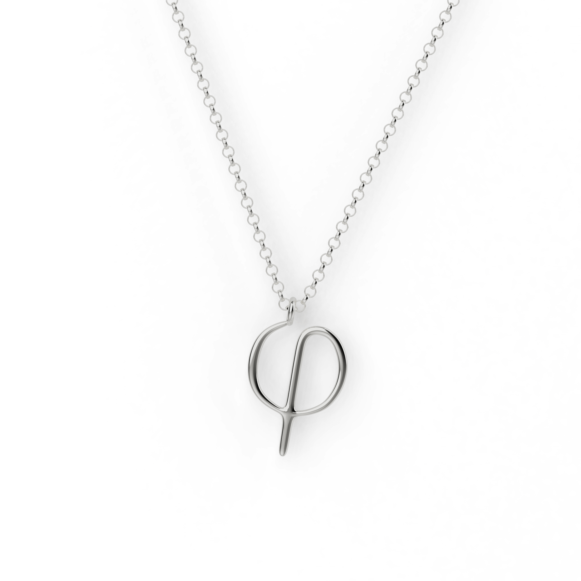Close-up of a sterling silver phi necklace, a science-inspired jewelry piece highlighting the golden ratio. Close-up of a sterling silver phi necklace, a science-inspired jewelry piece highlighting the golden ratio.