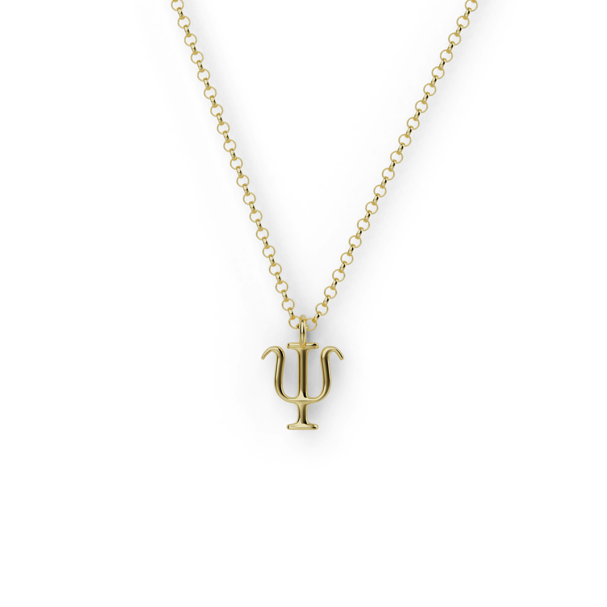 psi necklace | gold vermeil