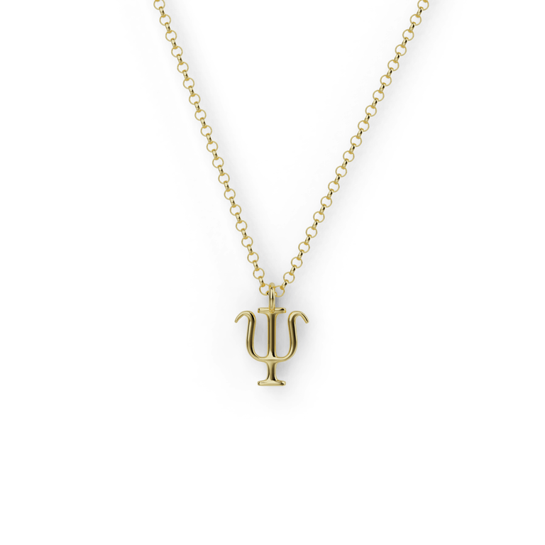 psi necklace | gold vermeil