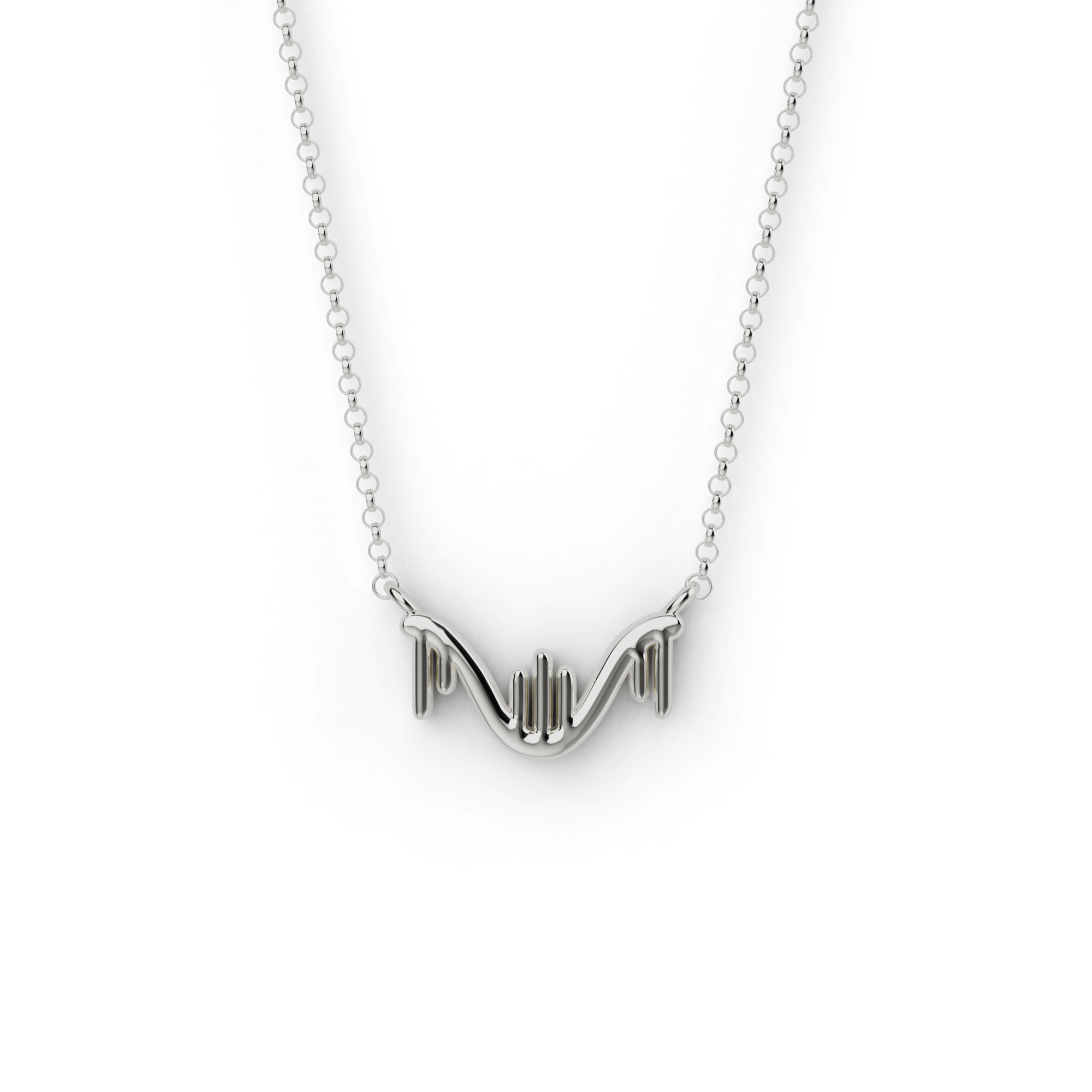Sterling silver RNA necklace – A sleek, science-inspired jewelry piece replicating the RNA structure, perfect for biologists and science enthusiasts. Sterling silver RNA necklace – A sleek, science-inspired jewelry piece replicating the RNA structure, perfect for biologists and science enthusiasts.