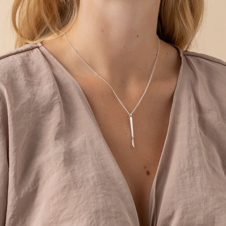 scalpel necklace | silver