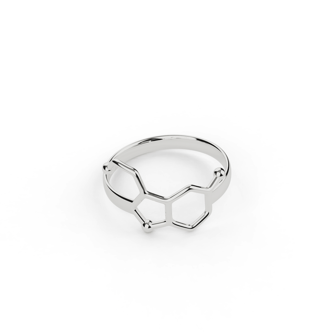 serotonin ring | silver serotonin ring | silver