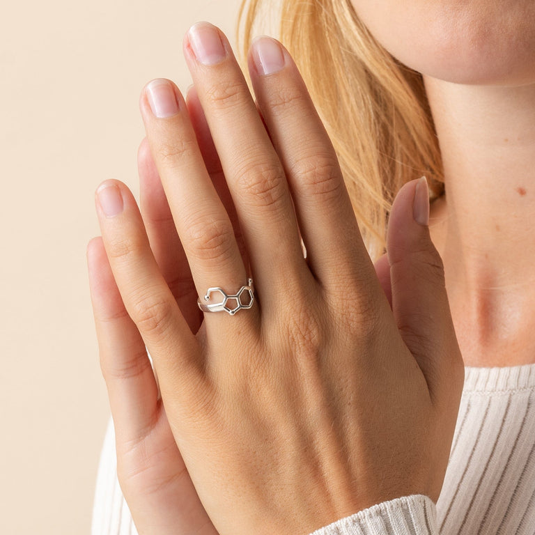 serotonin ring | silver serotonin ring | silver
