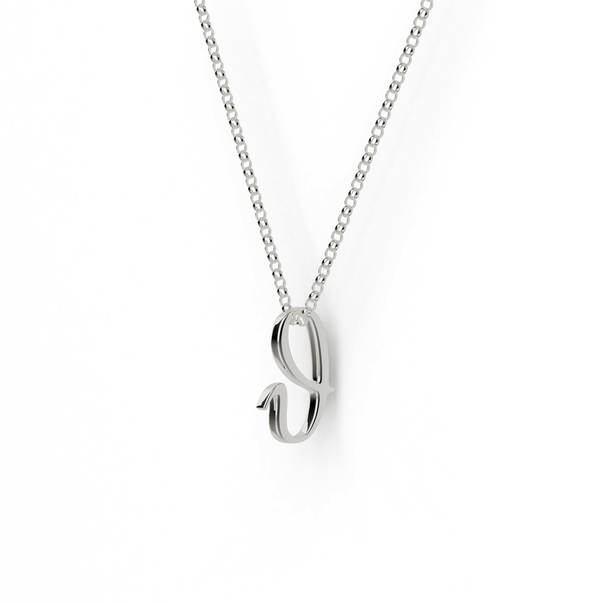 Sterling silver theta necklace on a delicate chain – minimalist science jewelry. Sterling silver theta necklace on a delicate chain – minimalist science jewelry.