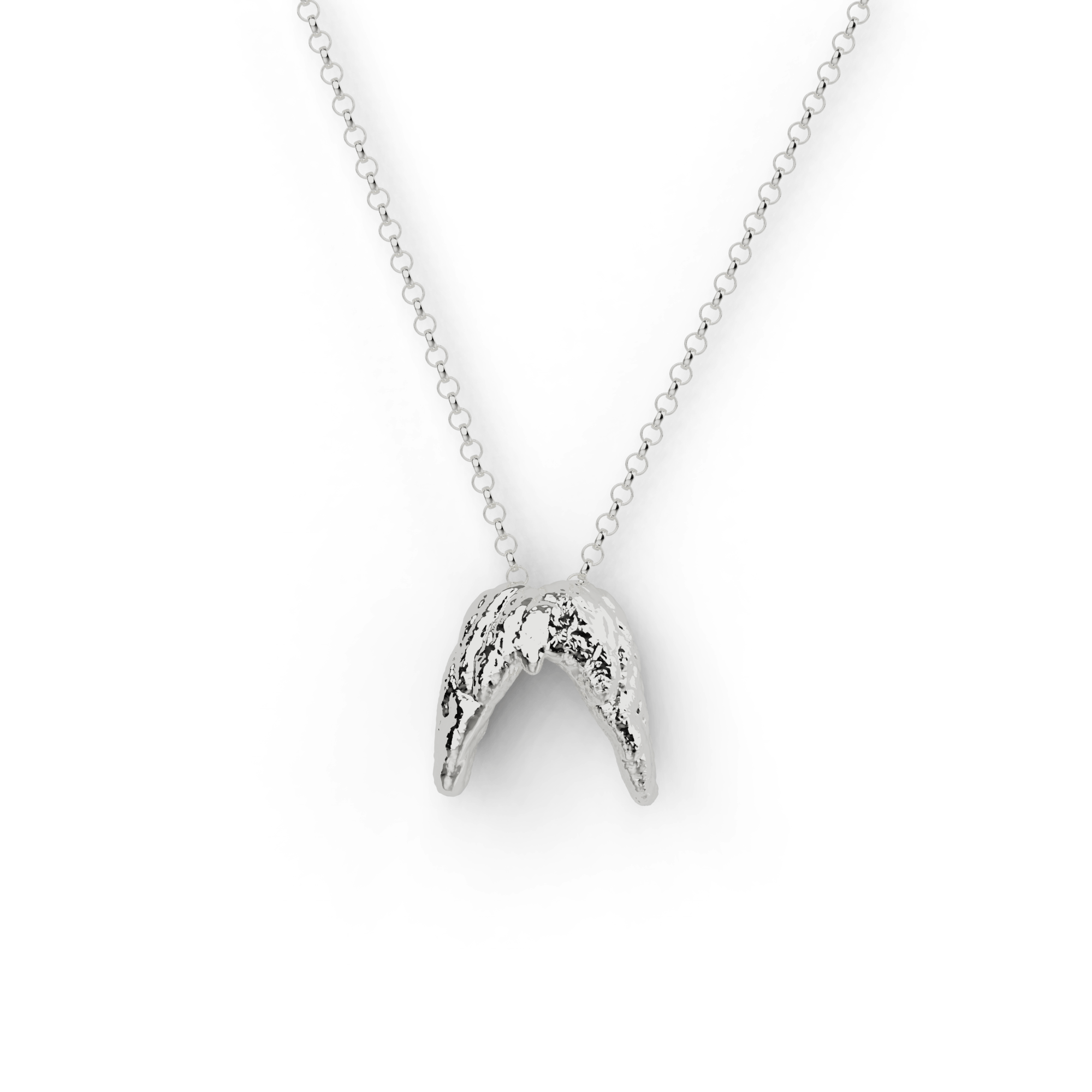 Sterling silver thyroid necklace featuring a butterfly-shaped design inspired by the thyroid gland’s role in metabolism. Perfect for science lovers. Sterling silver thyroid necklace featuring a butterfly-shaped design inspired by the thyroid gland’s role in metabolism. Perfect for science lovers.