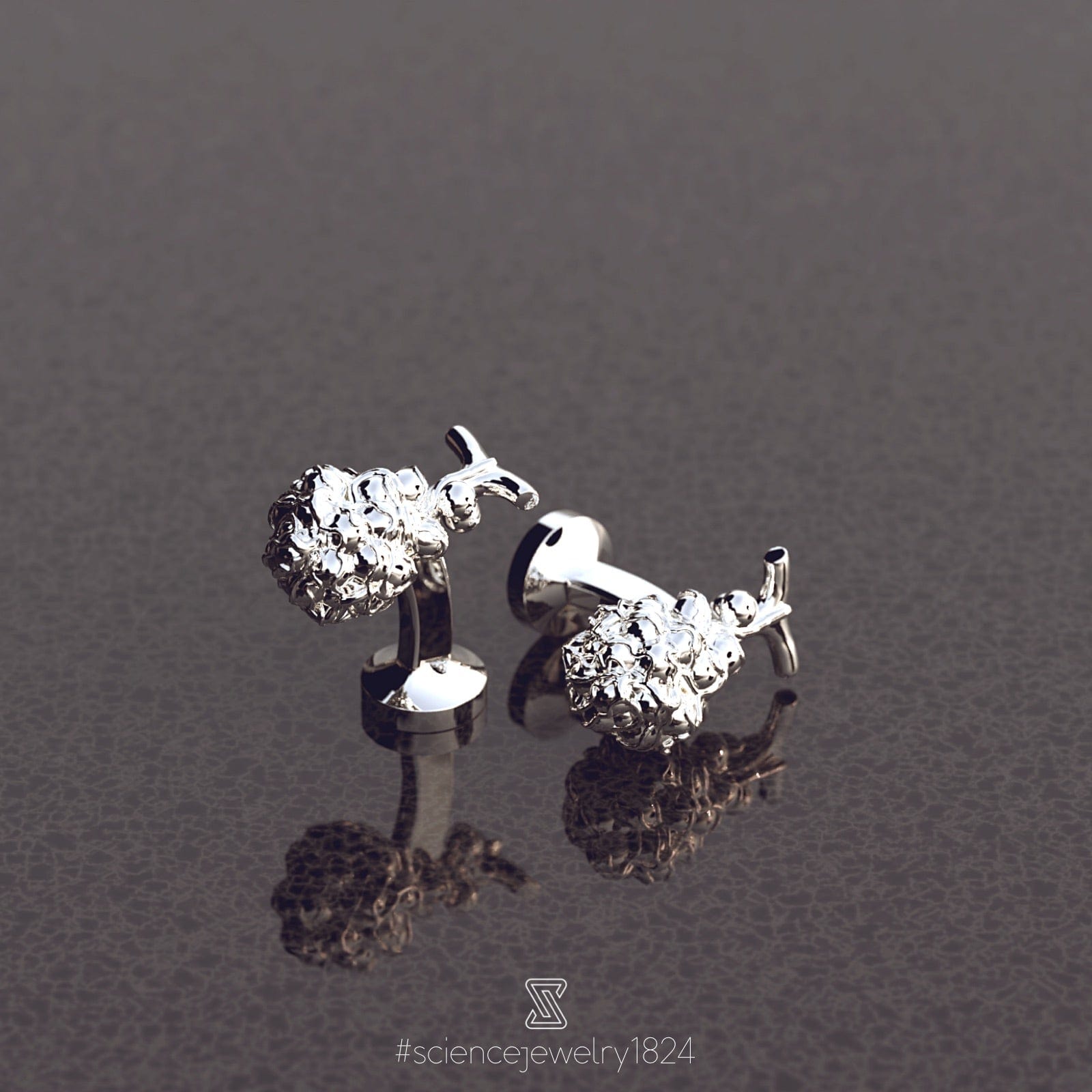 alveolus cufflinks | silver alveolus cufflinks | silver