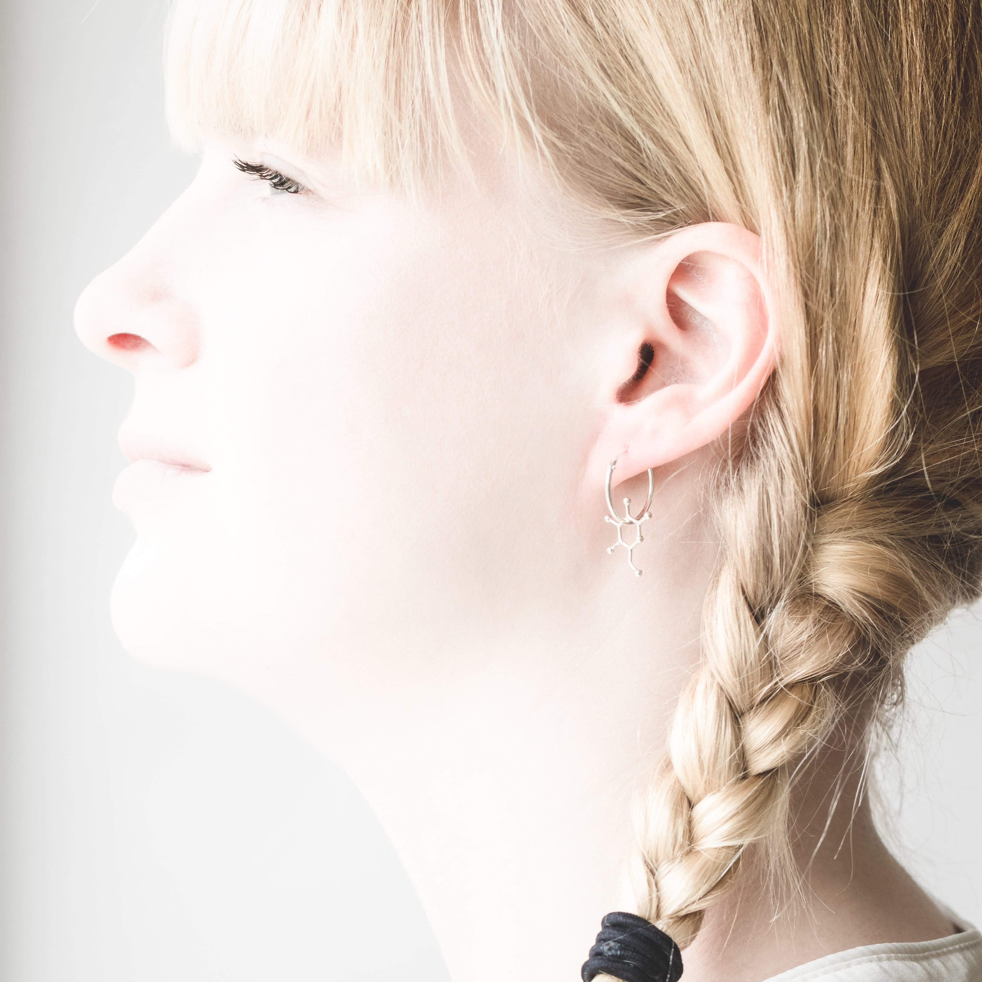 glucose earrings | silver glucose earrings | silver