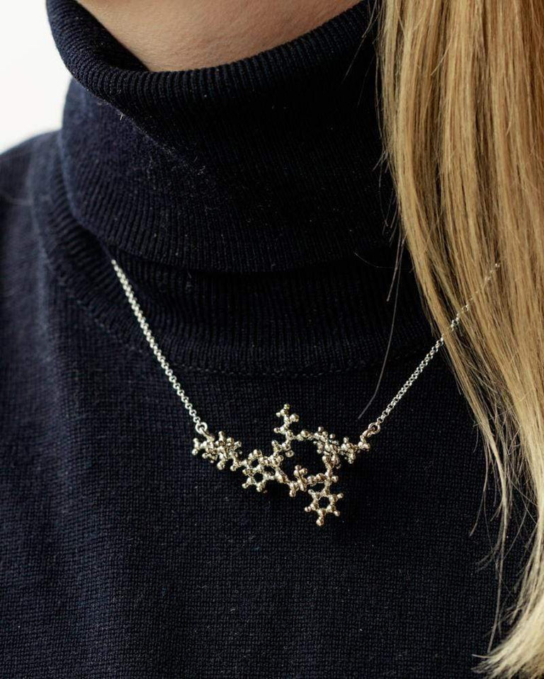 oxytocin necklace 3D | silver