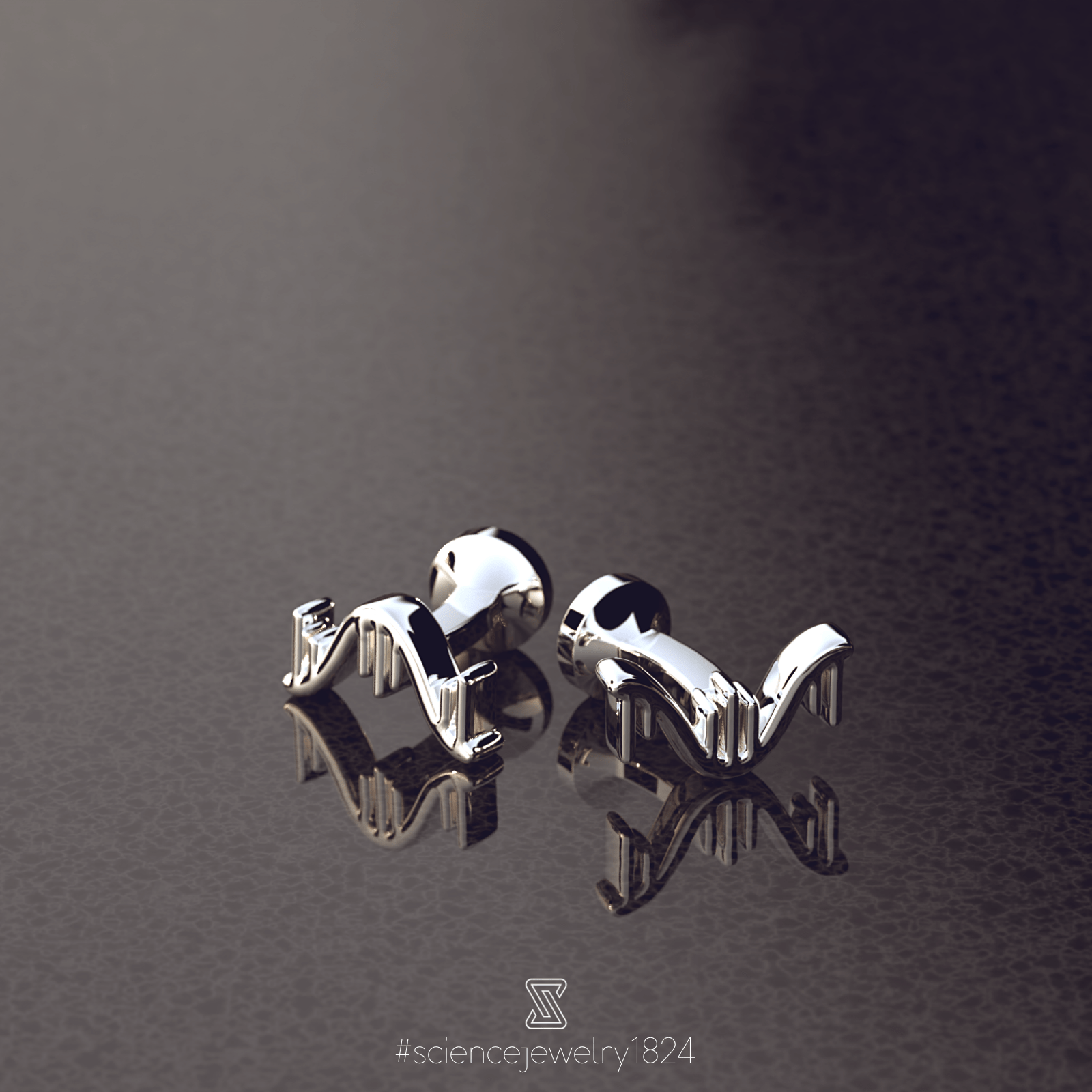 RNA cufflinks | silver RNA cufflinks | silver