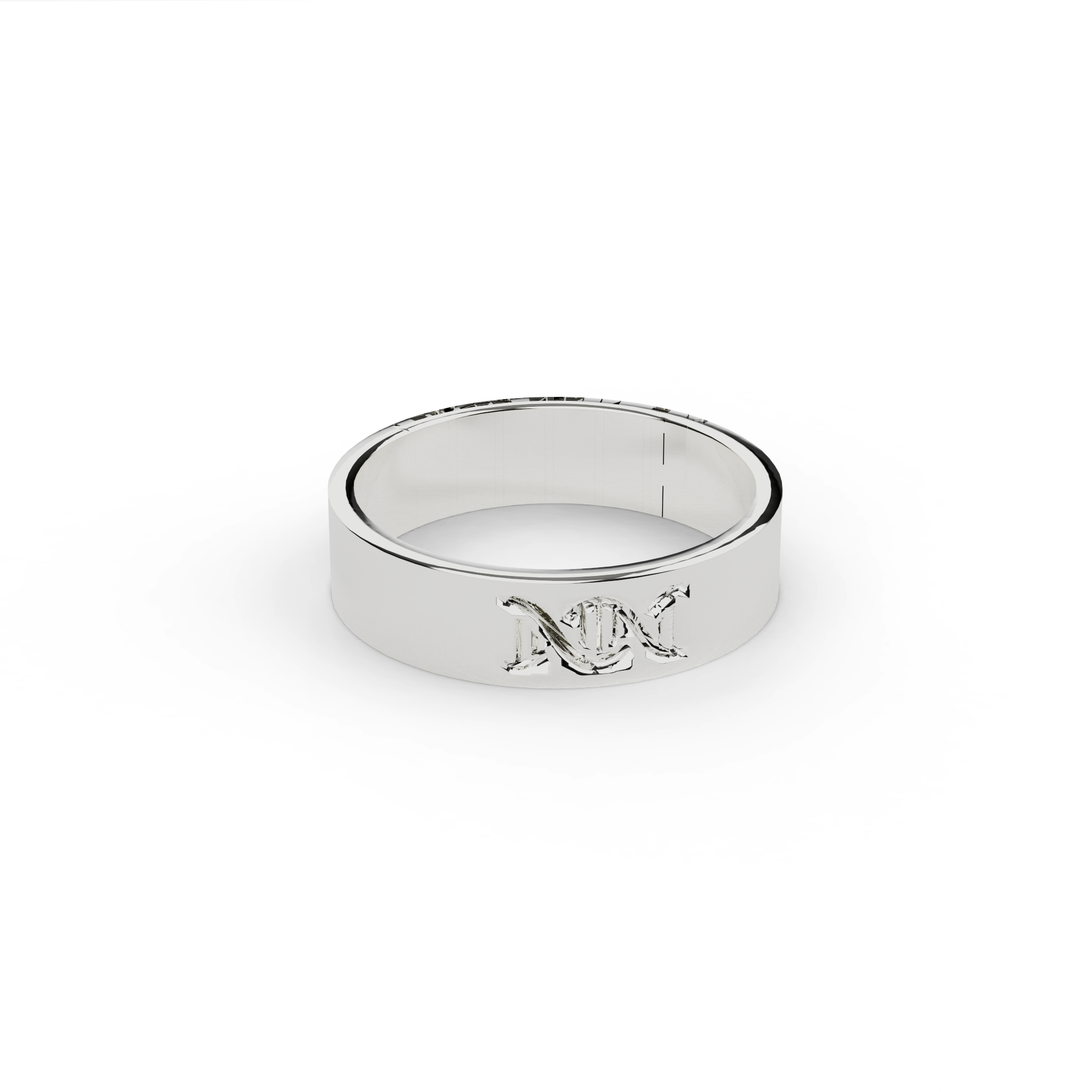 DNA ring - engraved | silver