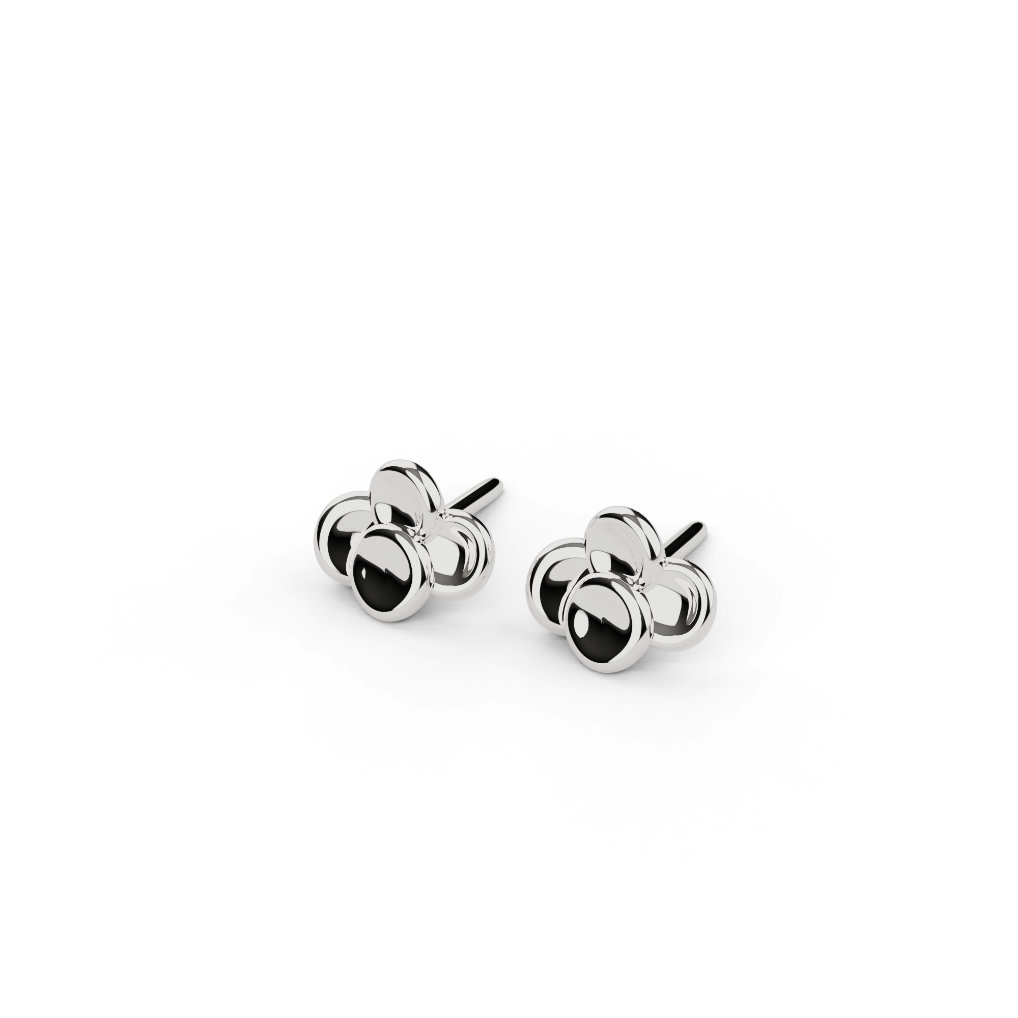red blood cell studs | silver