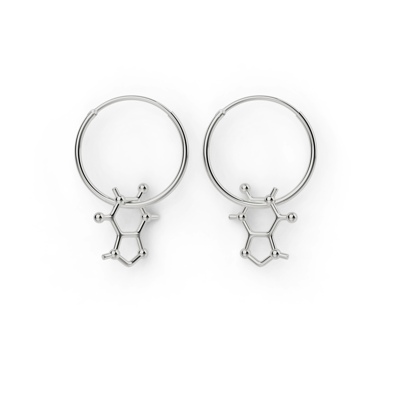 caffeine earrings | silver