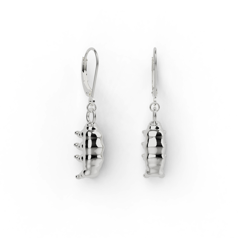 tardigrade earrings | silver