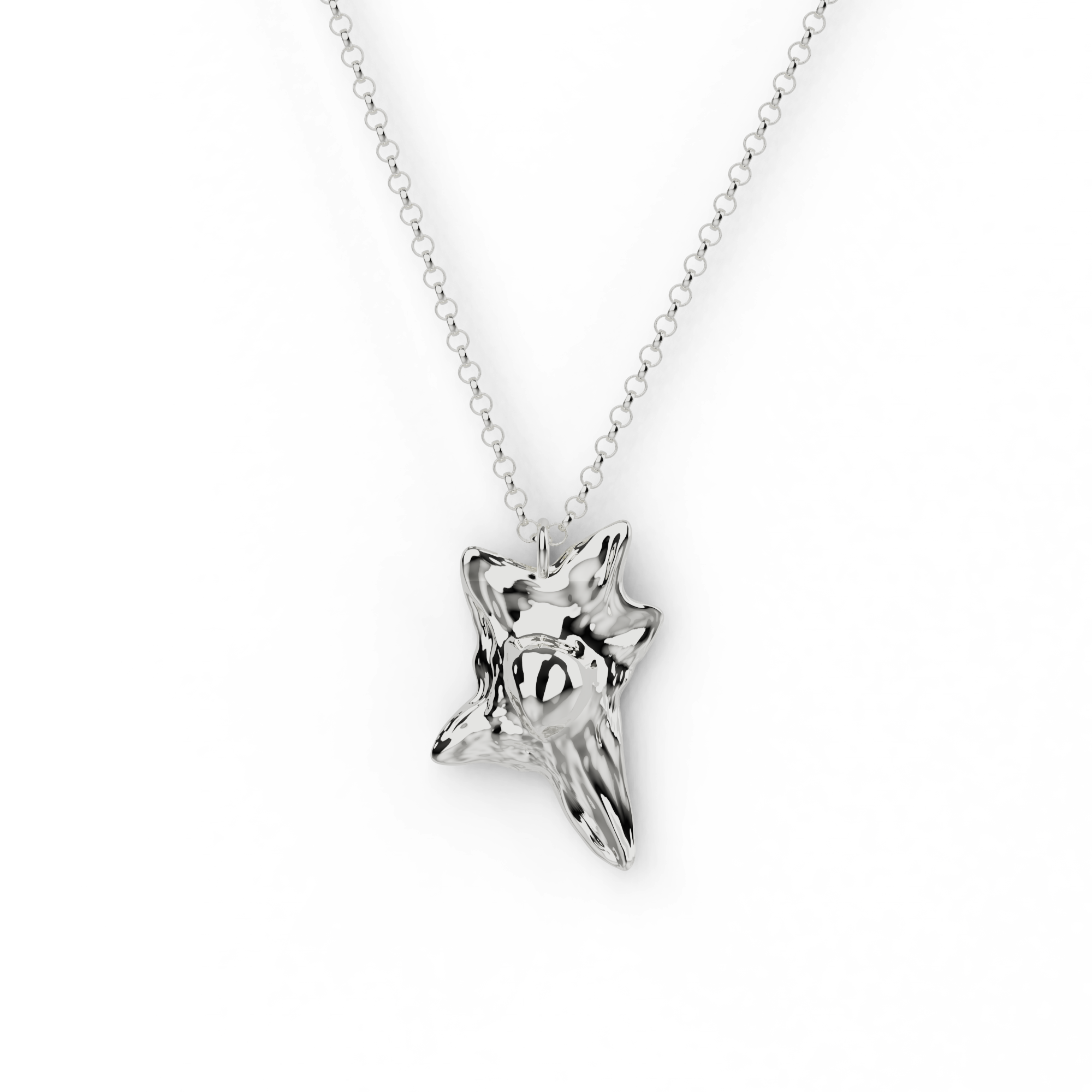 fibroblast necklace | silver