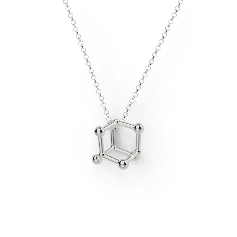 arsenic trioxide necklace | silver