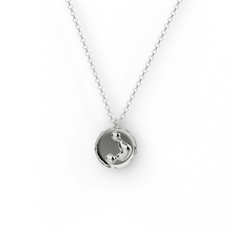 neutrophil necklace | silver