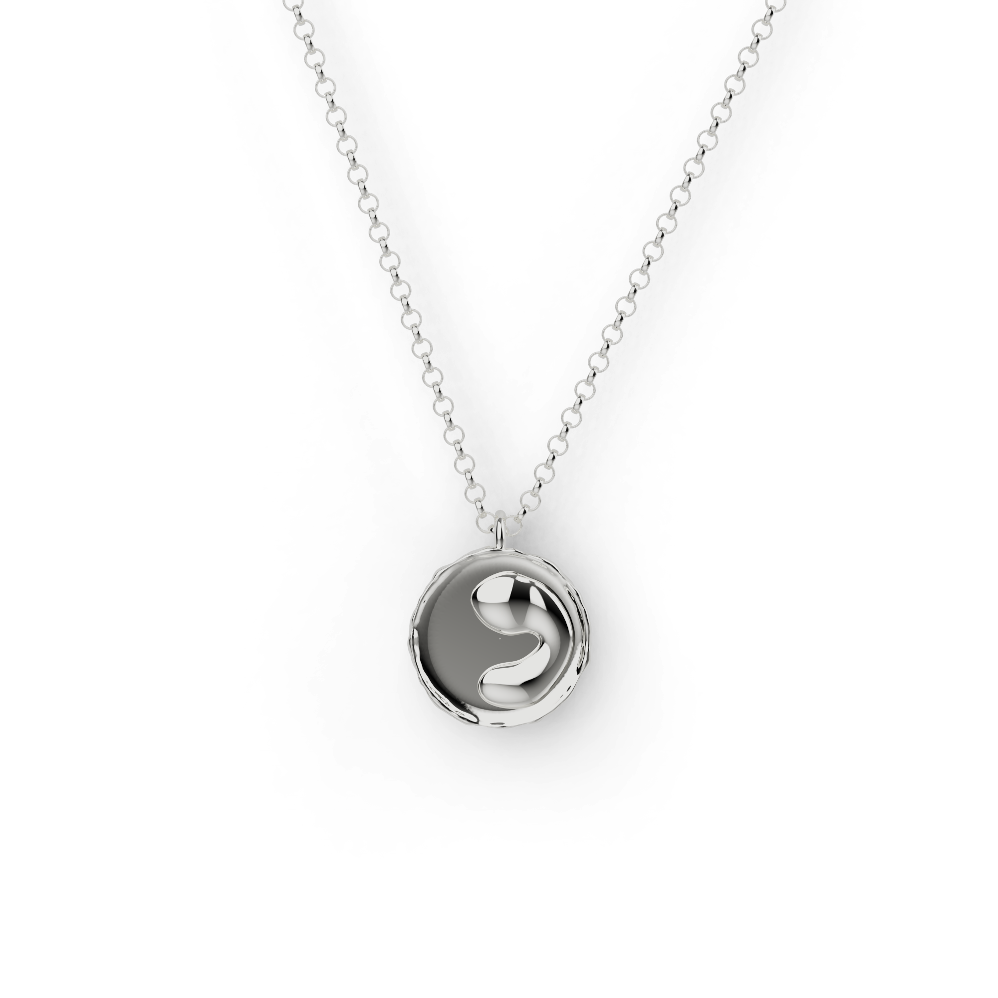 monocyte necklace | silver