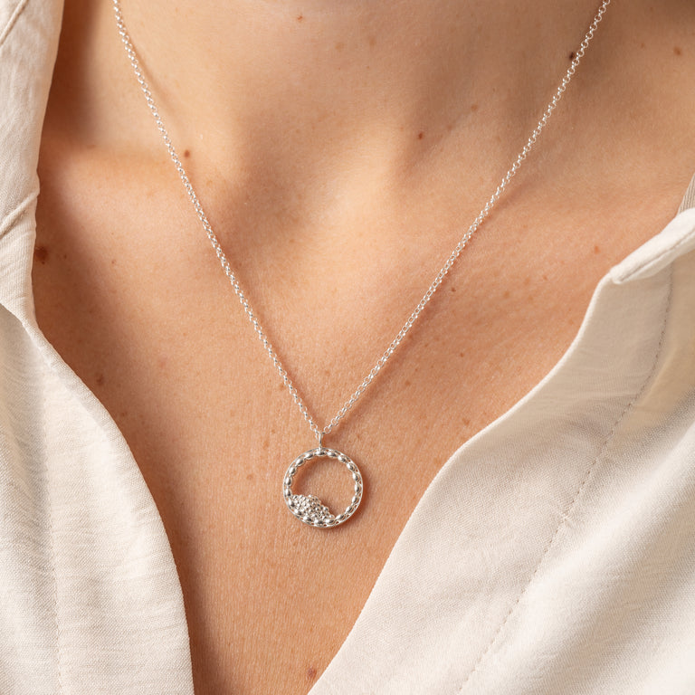 blastocyst necklace | silver