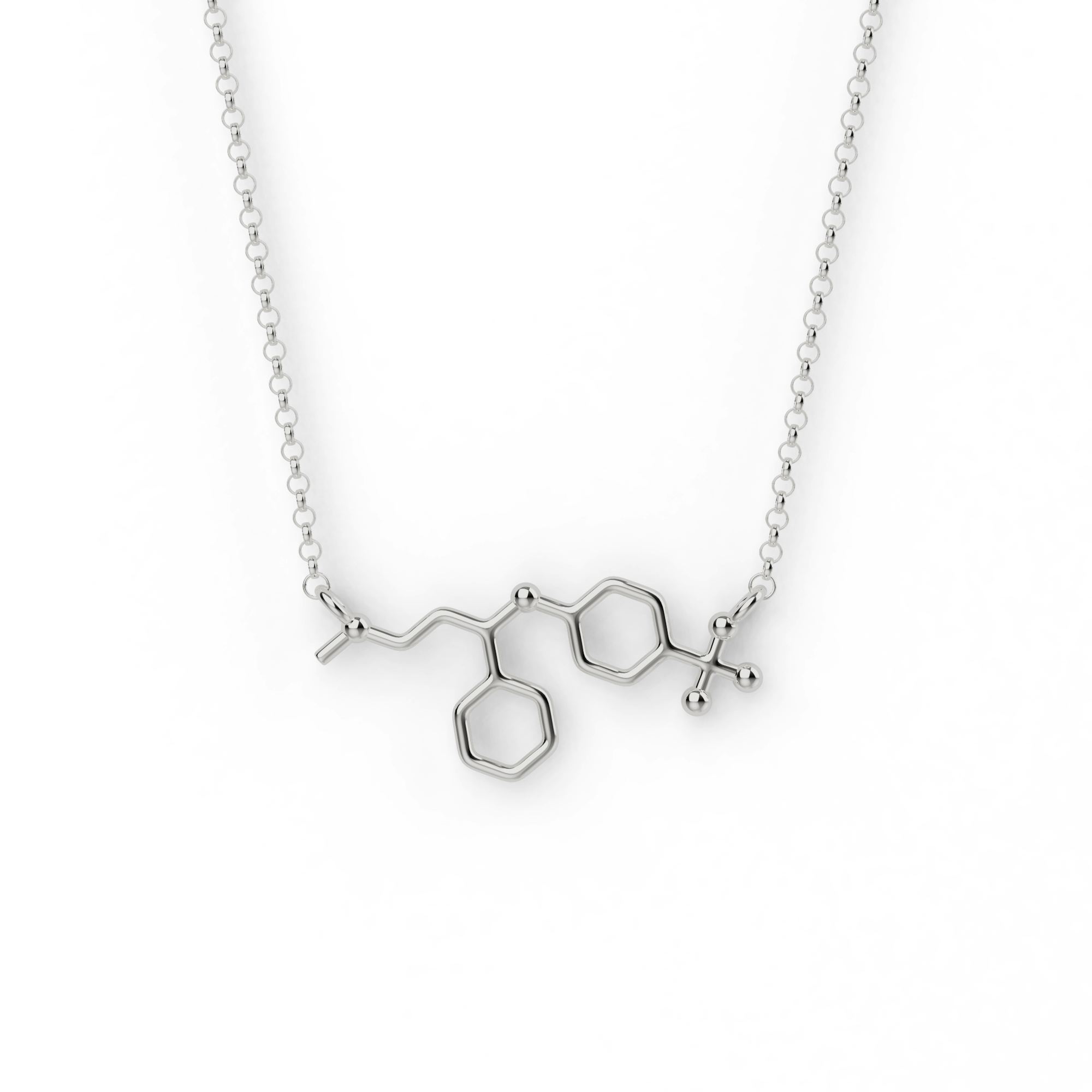 fluoxetine necklace | silver