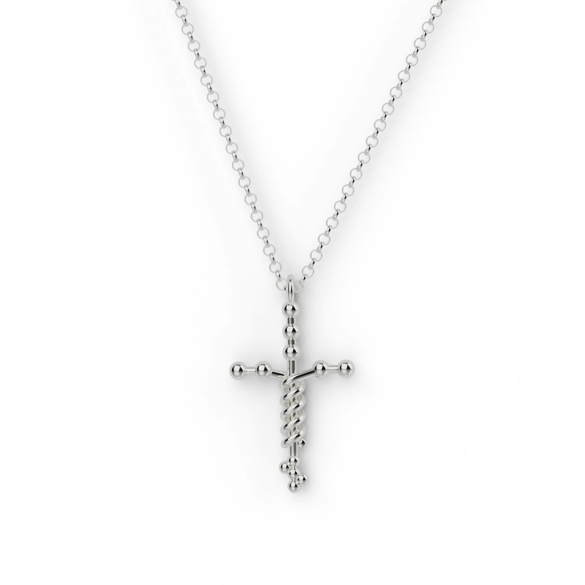 laminin necklace | silver