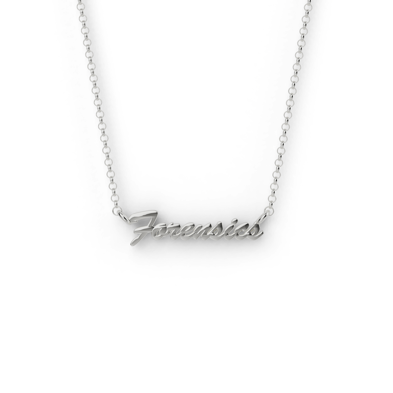 forensics necklace | silver