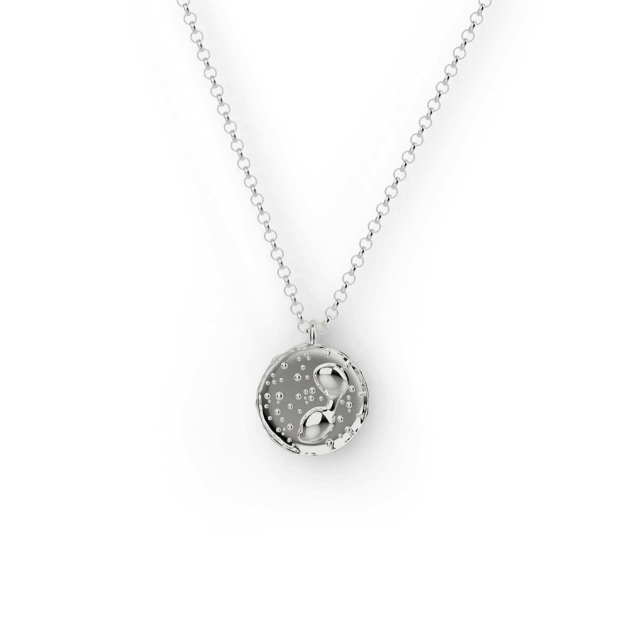 eosinophil necklace | silver