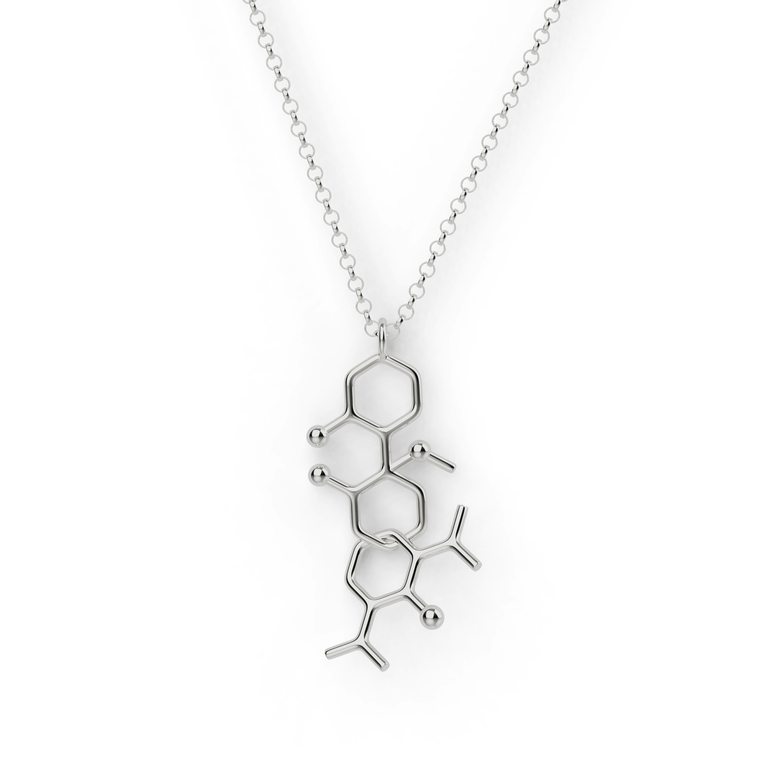 ketamine propofol necklace V | silver