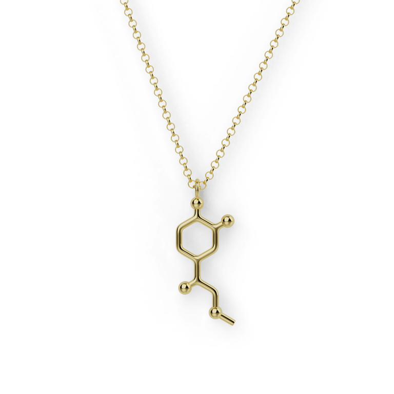 adrenaline necklace | gold vermeil