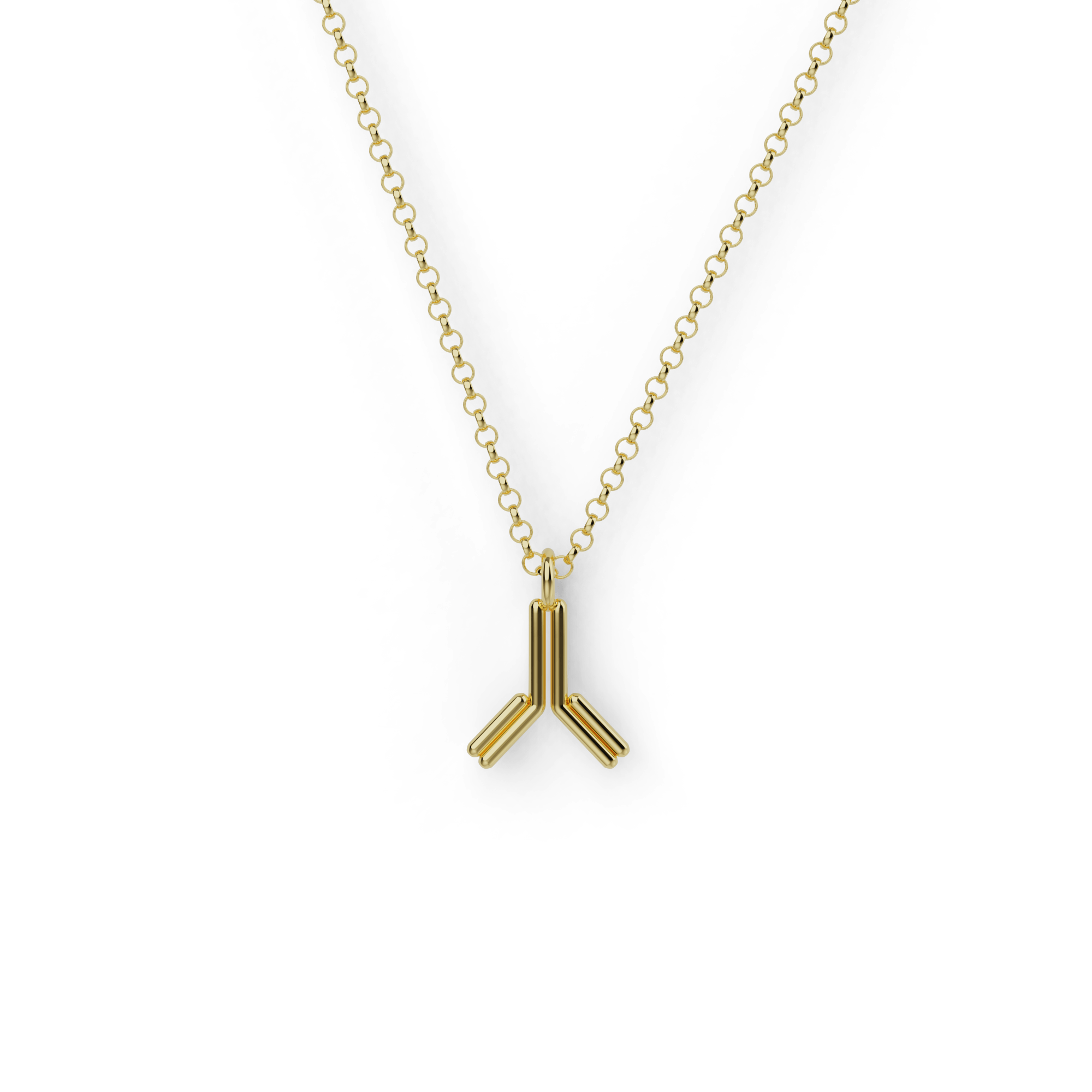antibody necklace | gold vermeil