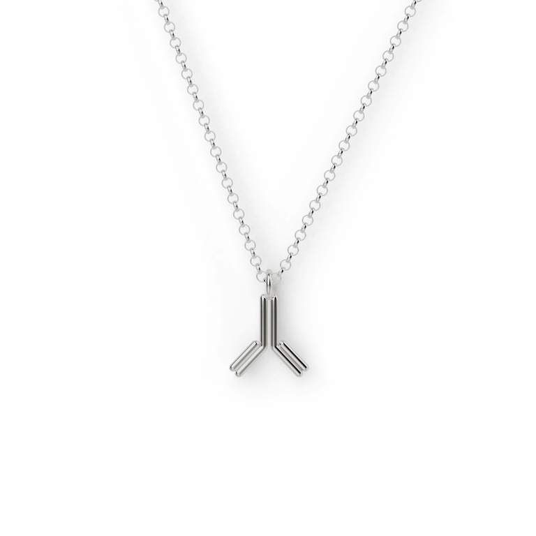 antibody necklace | silver