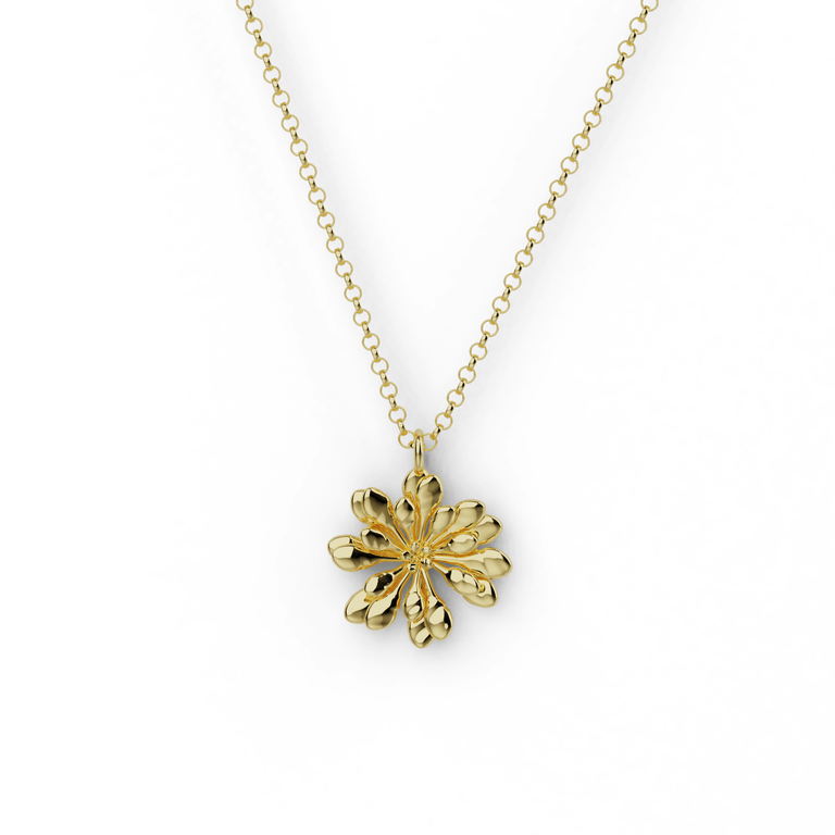 arabidopsis necklace | gold vermeil