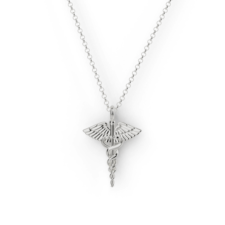 Caduceus necklace | silver